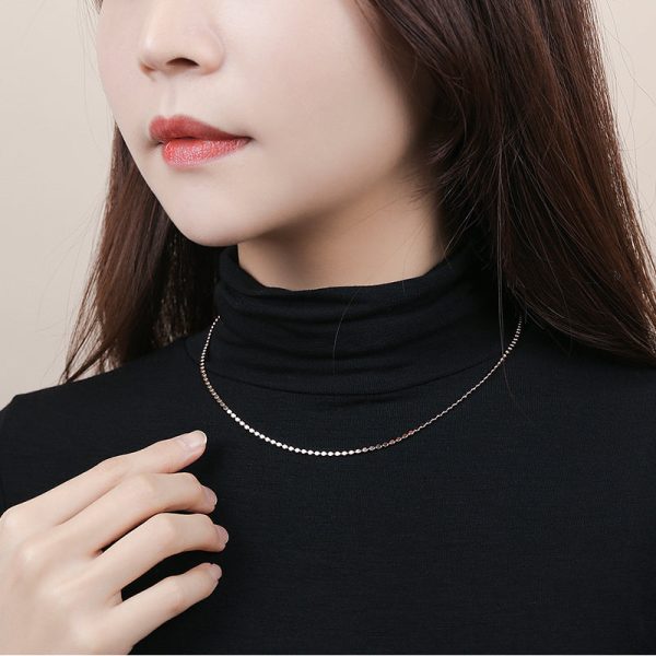 CLUE - Alli Long Neck Dot Layered Silver Necklace Fashion - Image 2