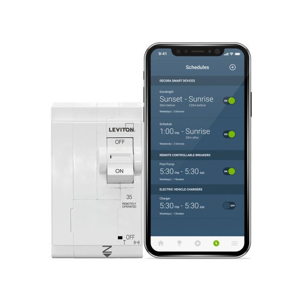 2nd Gen Smart Circuit Breaker with Remote Control, Standard, 2-Pole 35 Amp, 120 240-Volt and 120 208-Volt, 10kA Interrupt Rating LB235-ST Online Hot Sale